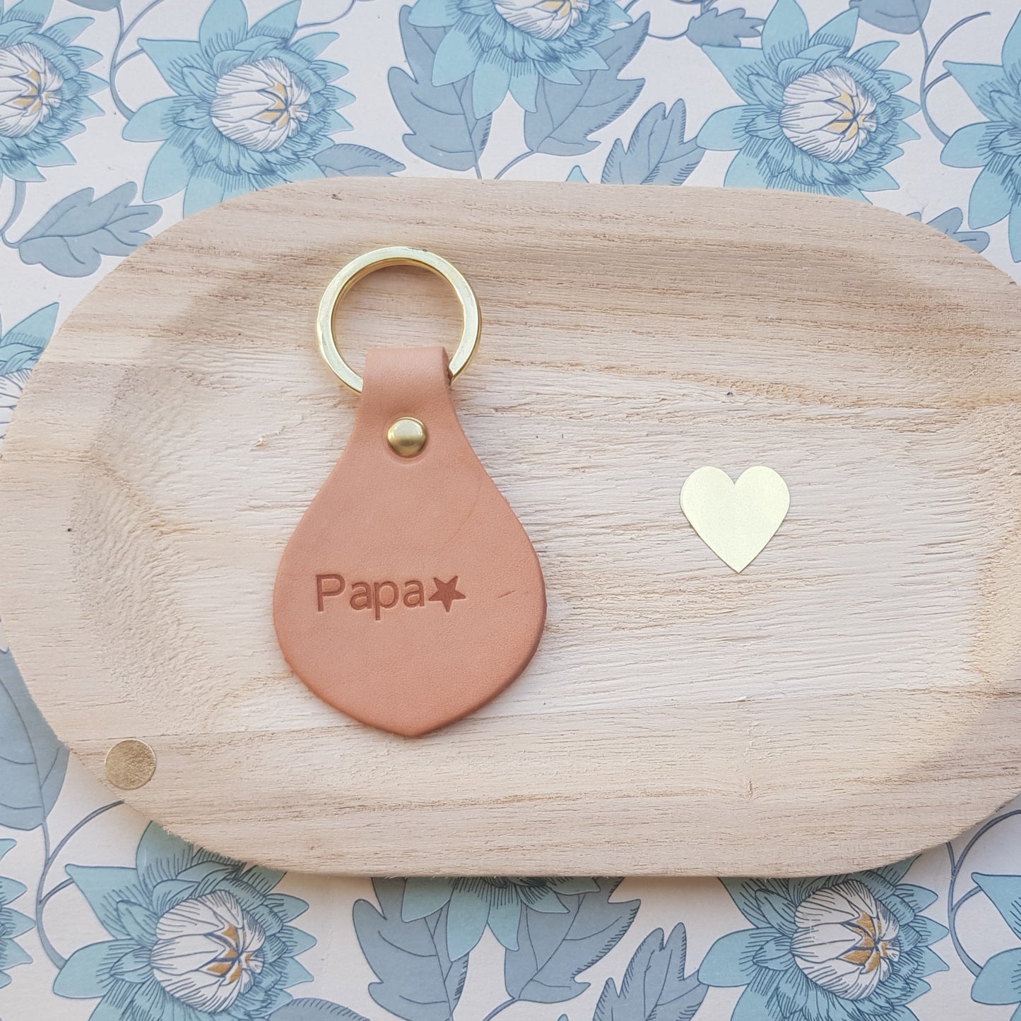 Porte clé cuir Papa