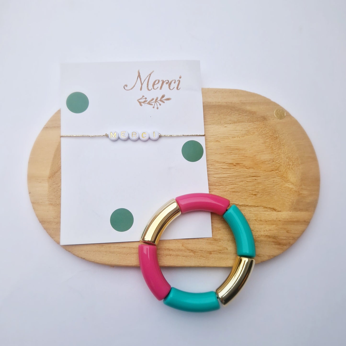 Duo de bracelets joli merci