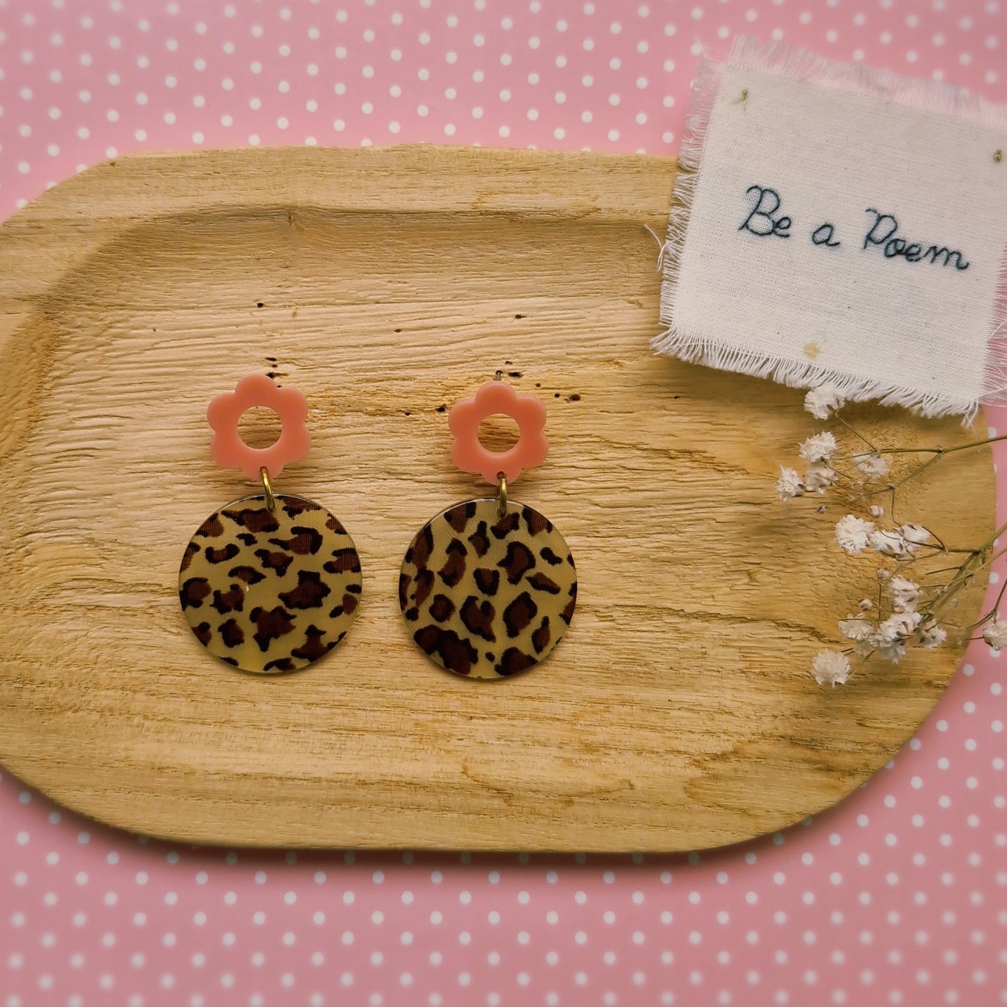 Boucles d'oreilles Ambre