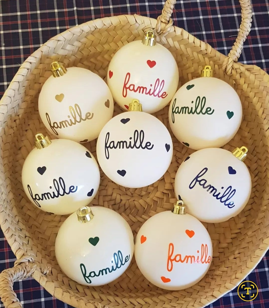 Boule de Noël XL famille