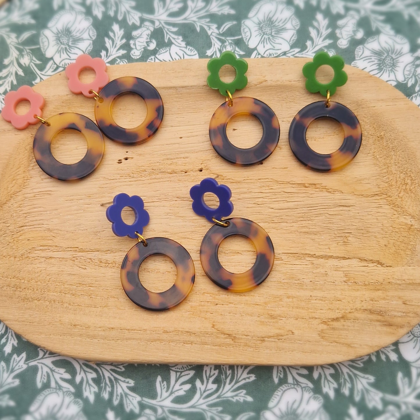 Boucles fleurs Léonie