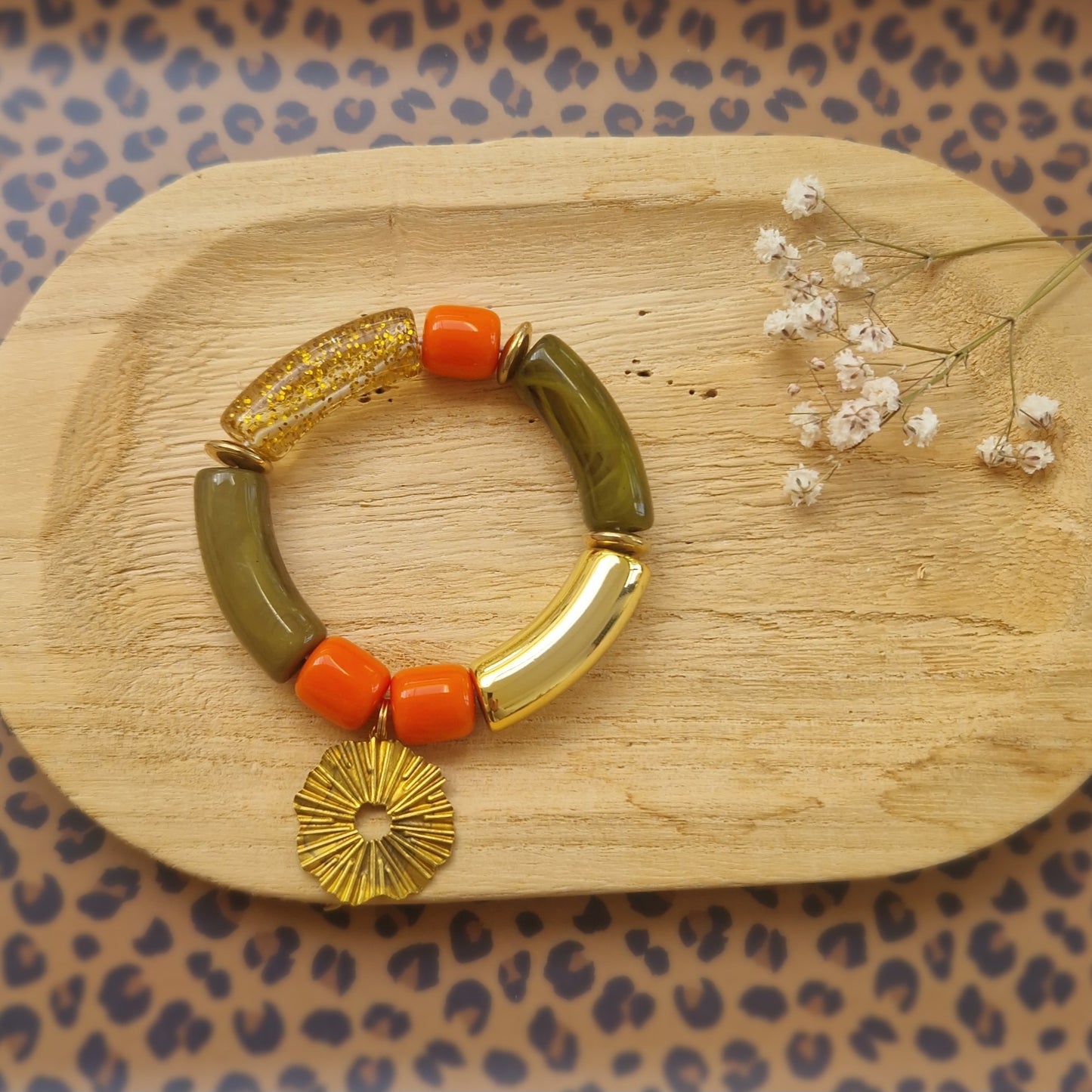 Bracelet perles xl pampille