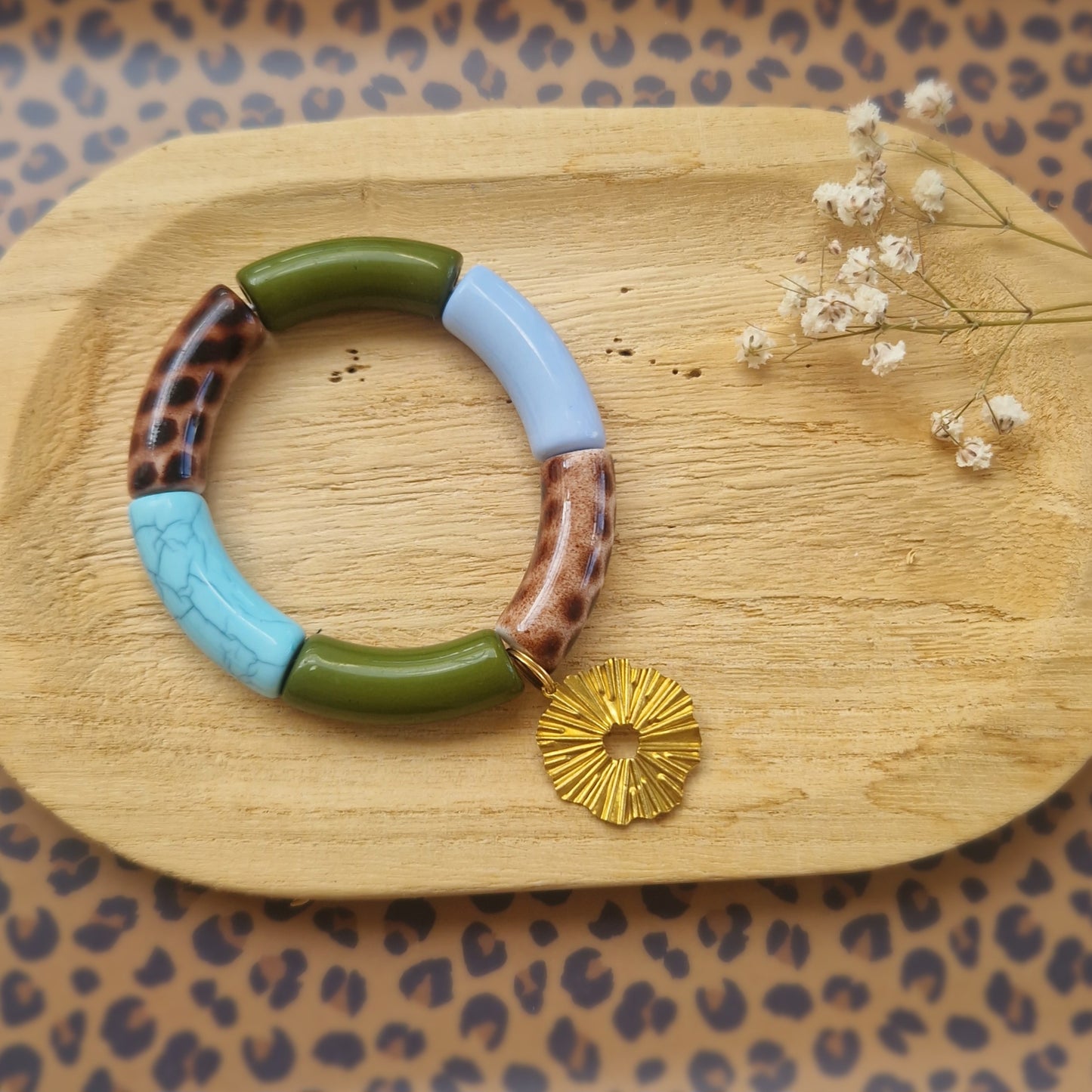 Bracelet perles xl pampille