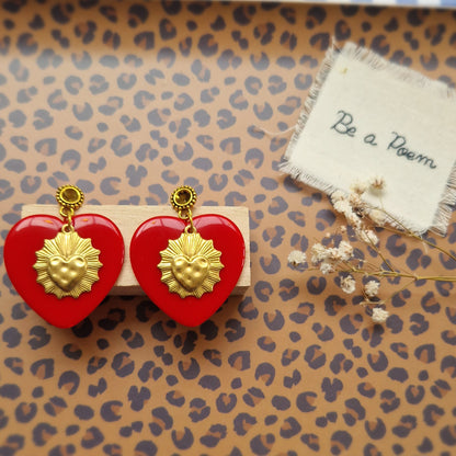 boucles d'oreilles Marguerite-marie