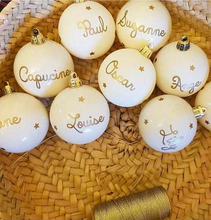 Boule de Noël prénom
