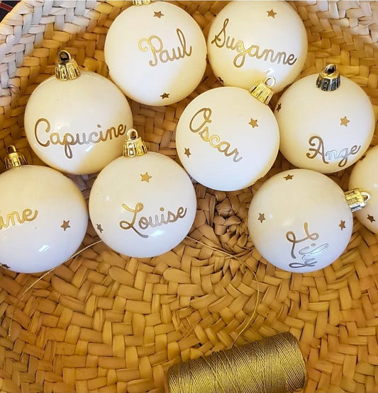 Boule de Noël prénom